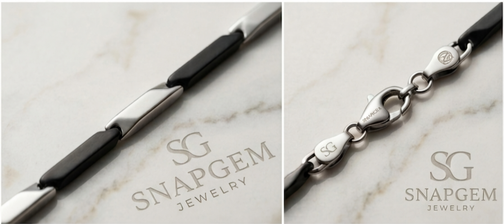 The Onyx Eclipse Bar Chain