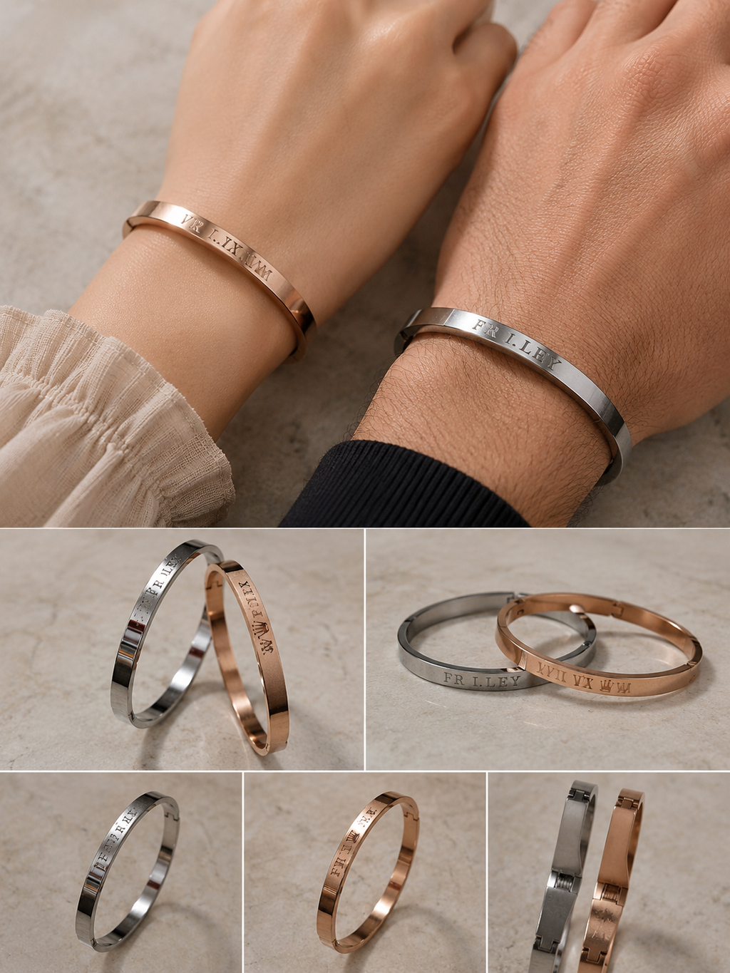 Eternal Bond Personalized Couples bracelet Set