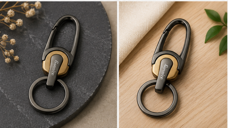 Sunnice Vogue Contoured Zinc Alloy Key Ring