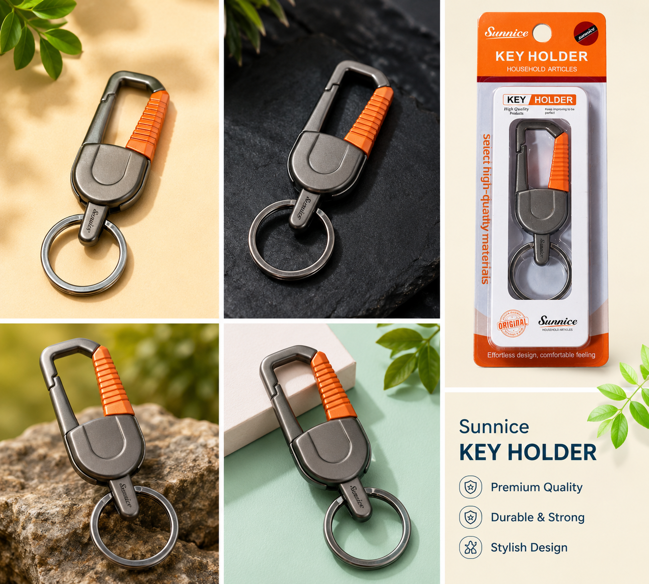 Aero-Stride Tactical Carabiner Keychain