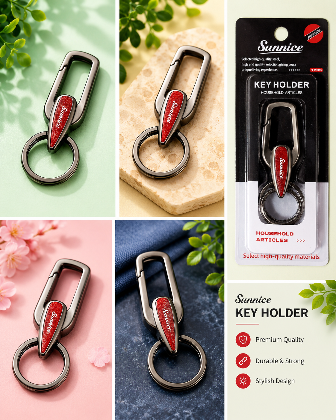 Zinc Alloy Key Ring Holder